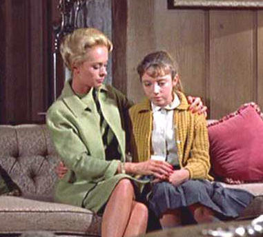 With Tippi Hedrun in THE BIRDS
