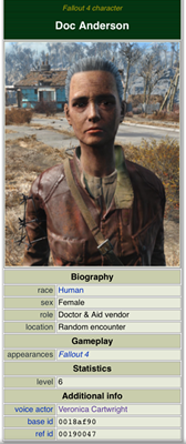 FALLOUT 2015: Veronica is the voice of Trashcan Carla & the High School Principal